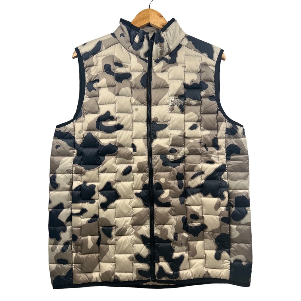 Mountain Hardwear Summiter 650 Down Camo Puffer Vest Men’s Large NWT
